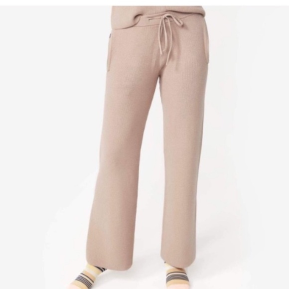 FIGS Tan Ribbed Knit Pants Size XL - Picture 1 of 11